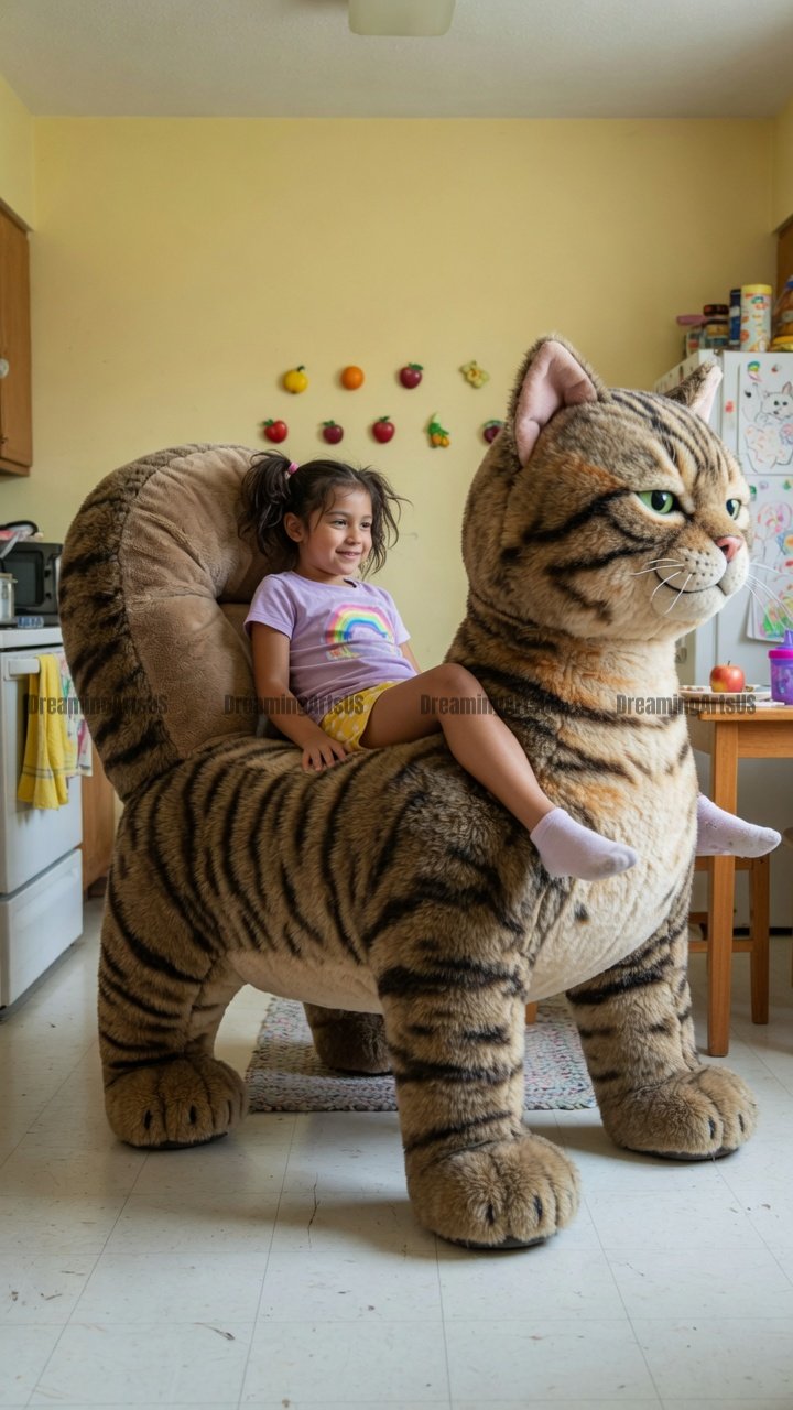 cat walking recliner