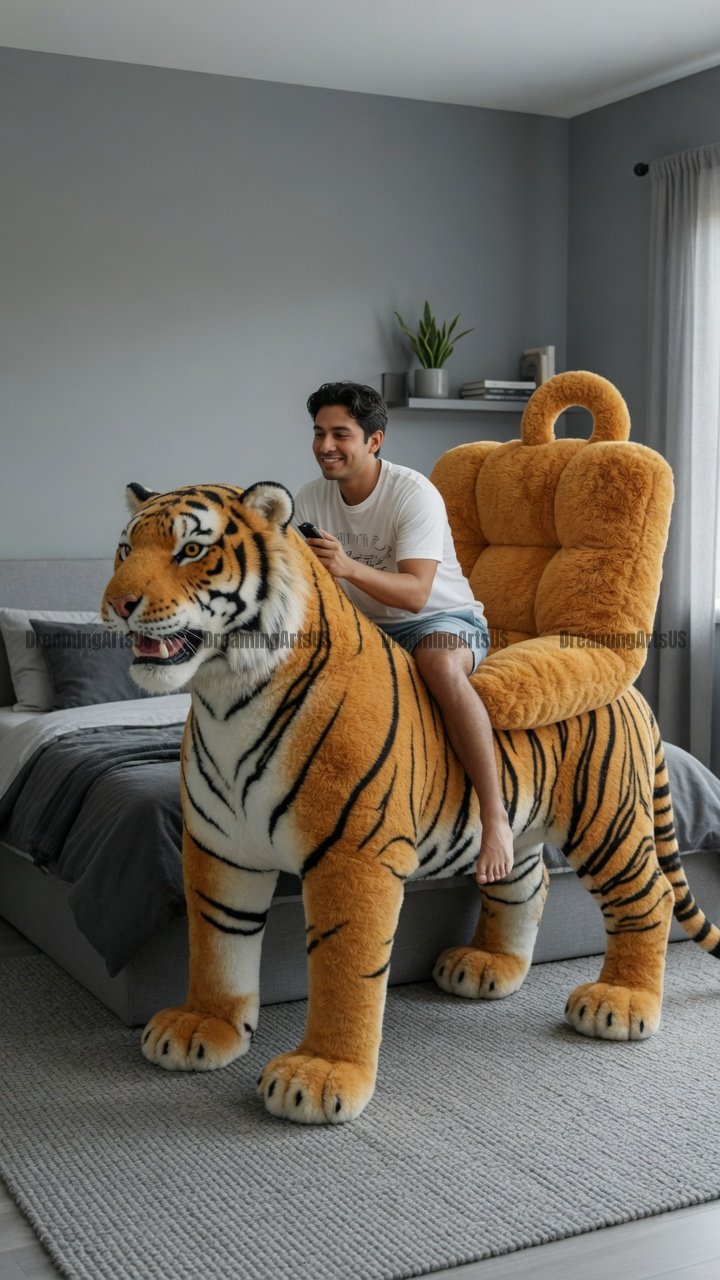 tiger-shaped recliner