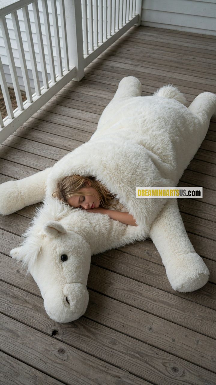 fluffy horse sleeping bags