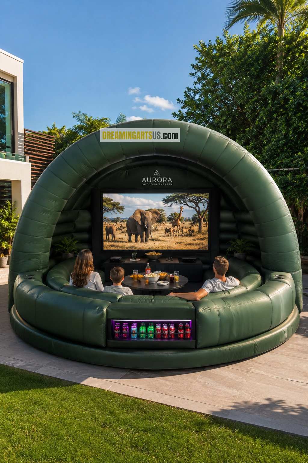 inflatable patio movie theater