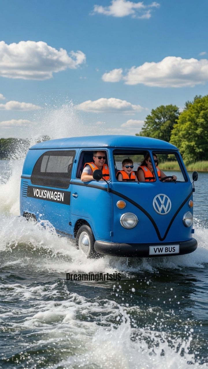 inflatable VW bus boats