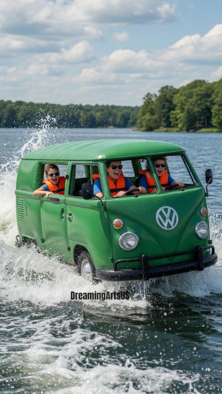 Inflatable Volkswagen Bus Boat