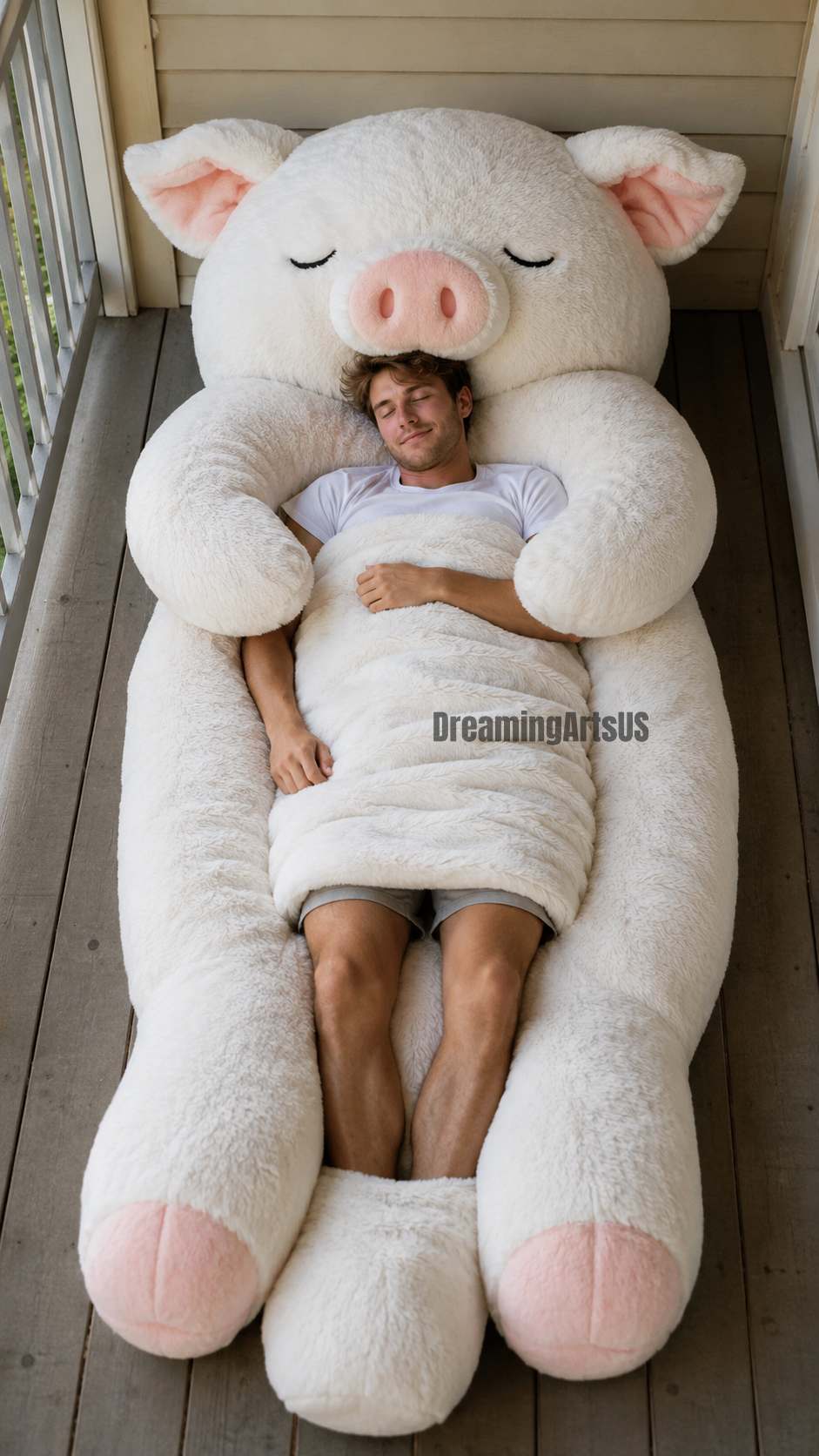 pig-shaped sleeping bag
