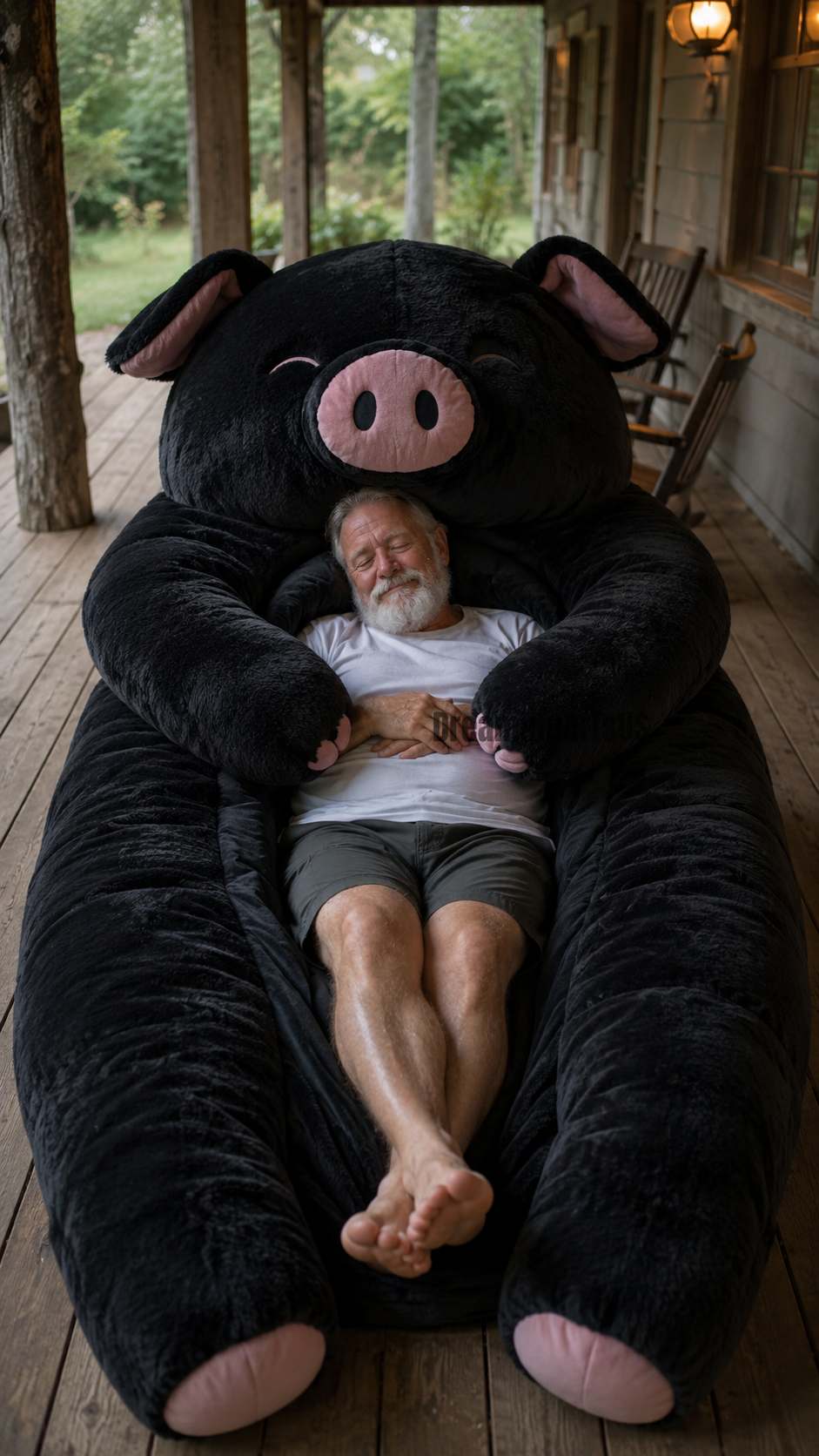 pig-shaped sleeping bag