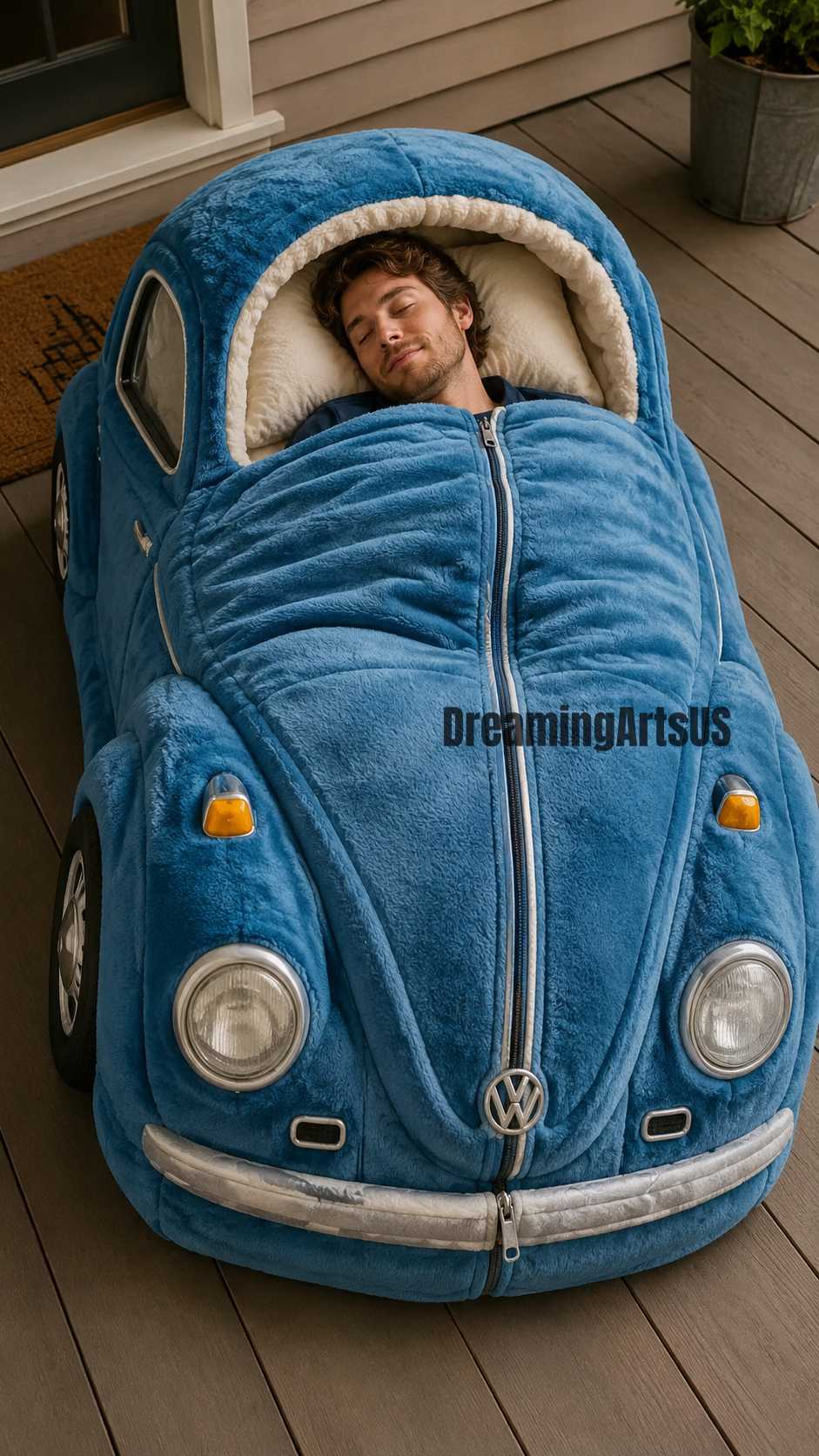 VW Beetle inspired sleeping bags