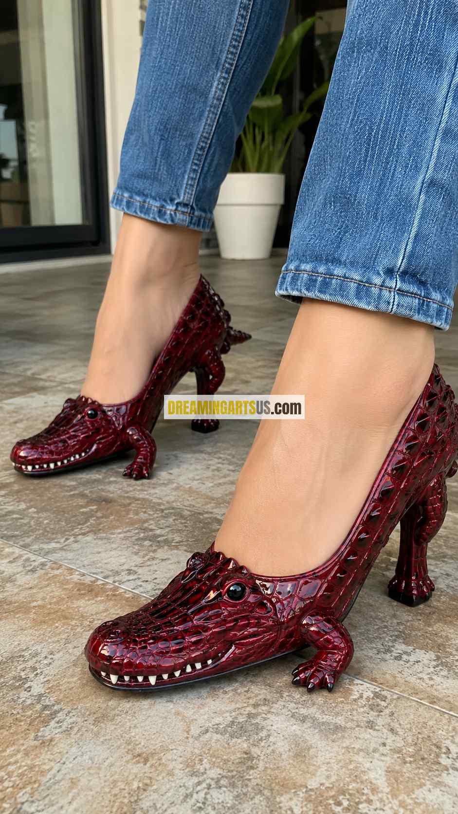 Cute Alligator Shaped Heels