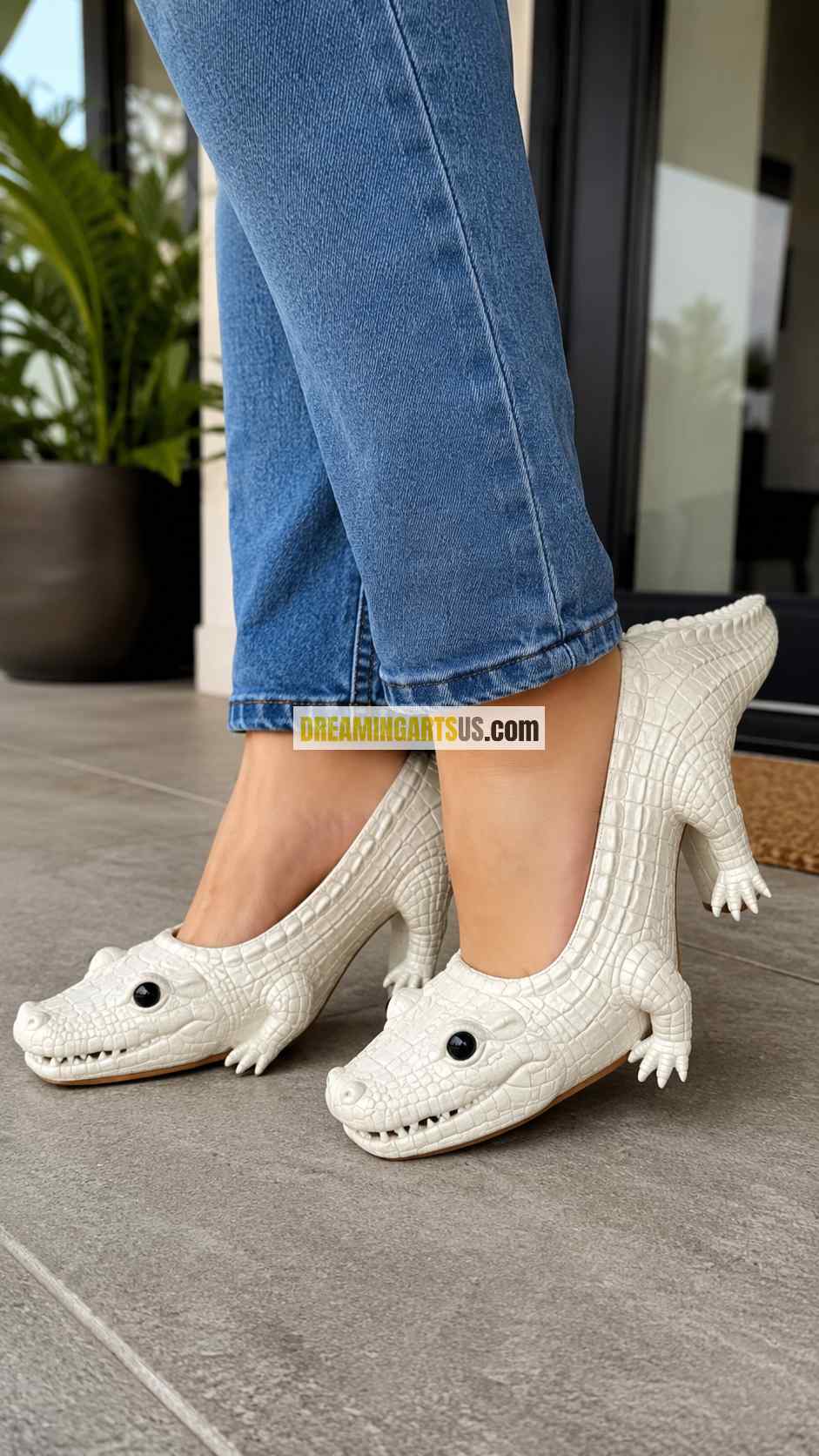 Cute Alligator Shaped Heels
