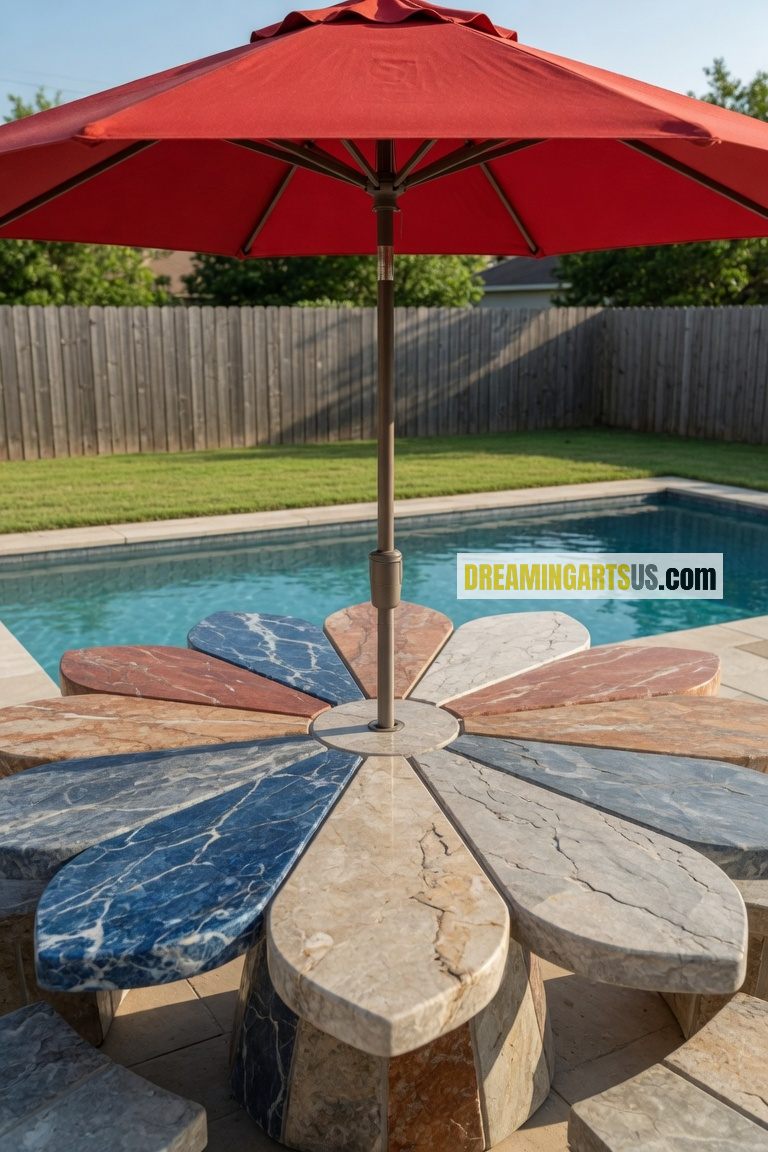 Blooming Flower Patio Tables