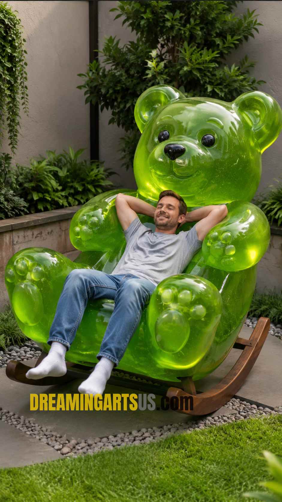 cute gummy bear rocking chair