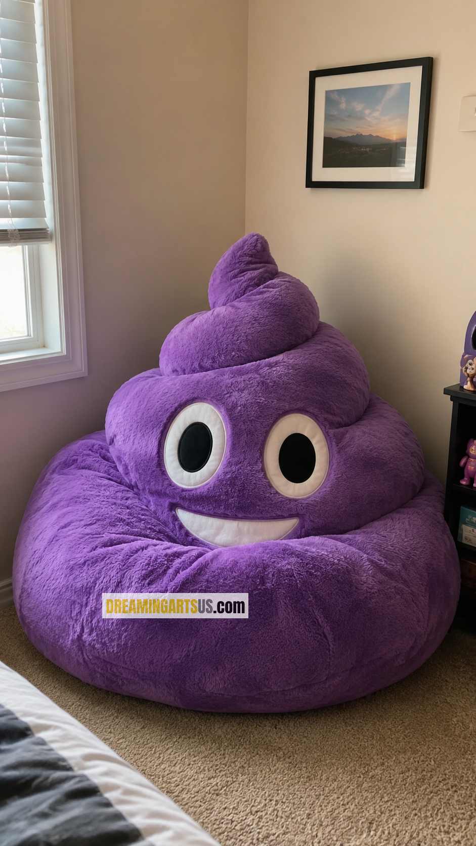 Poop Shaped Bean Bag