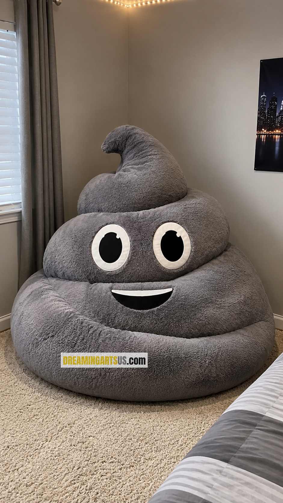 Poop Shaped Bean Bag