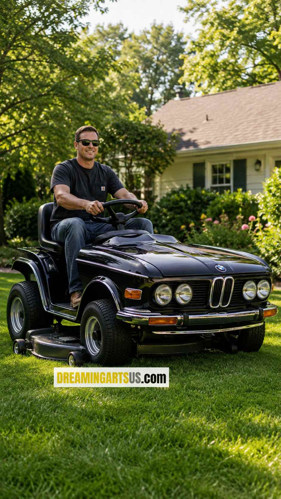 mini classic car riding mower