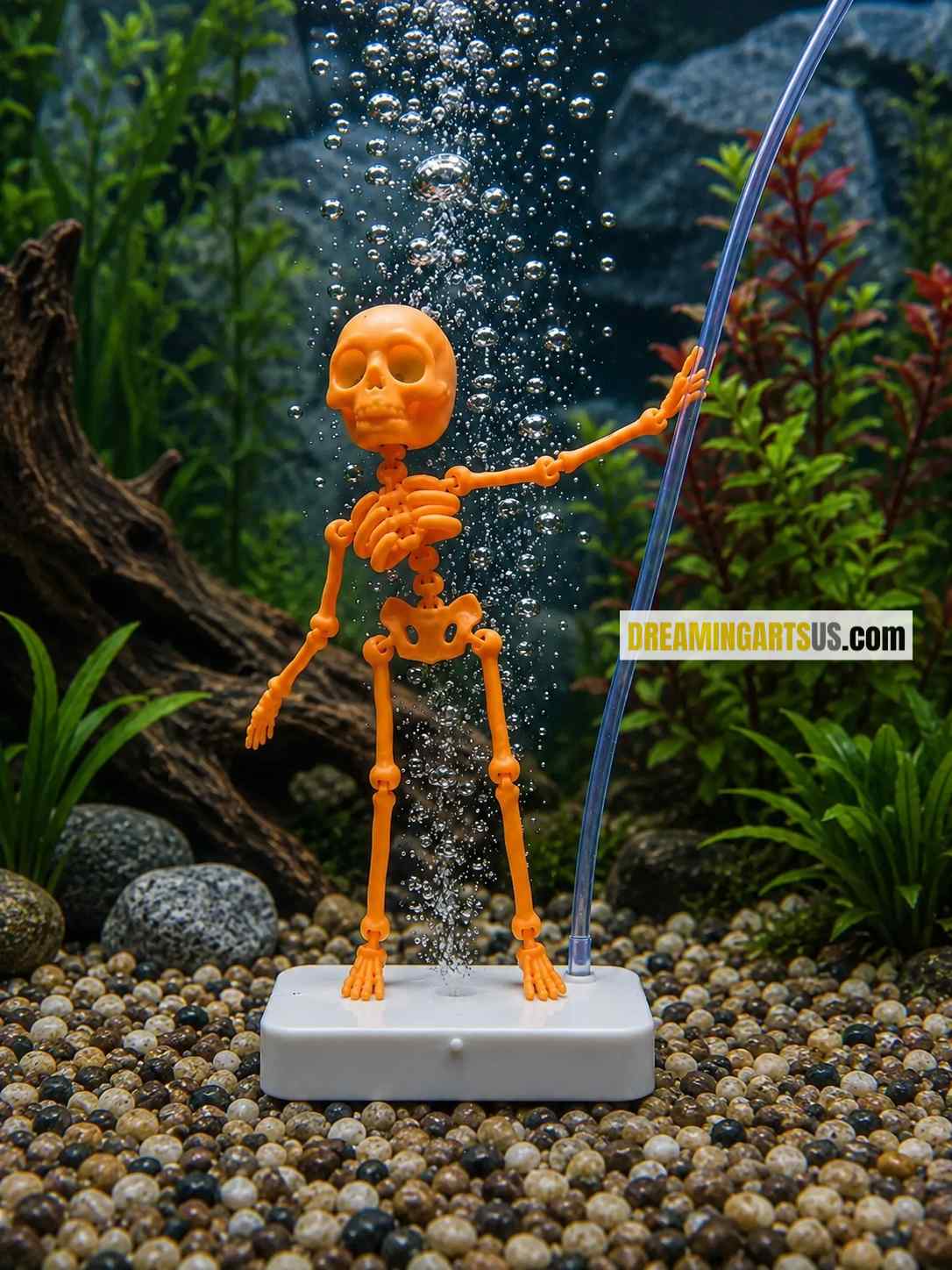 Dancing Skeleton Aquarium Bubbler