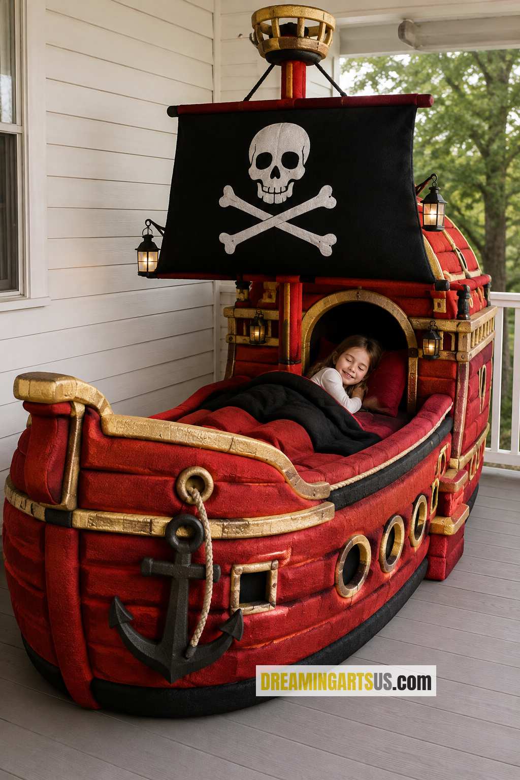 Foam Pirate Ship Bed