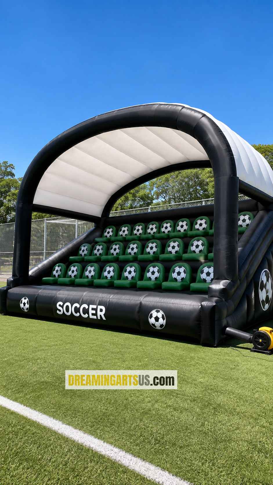 giant inflatable football bleachers