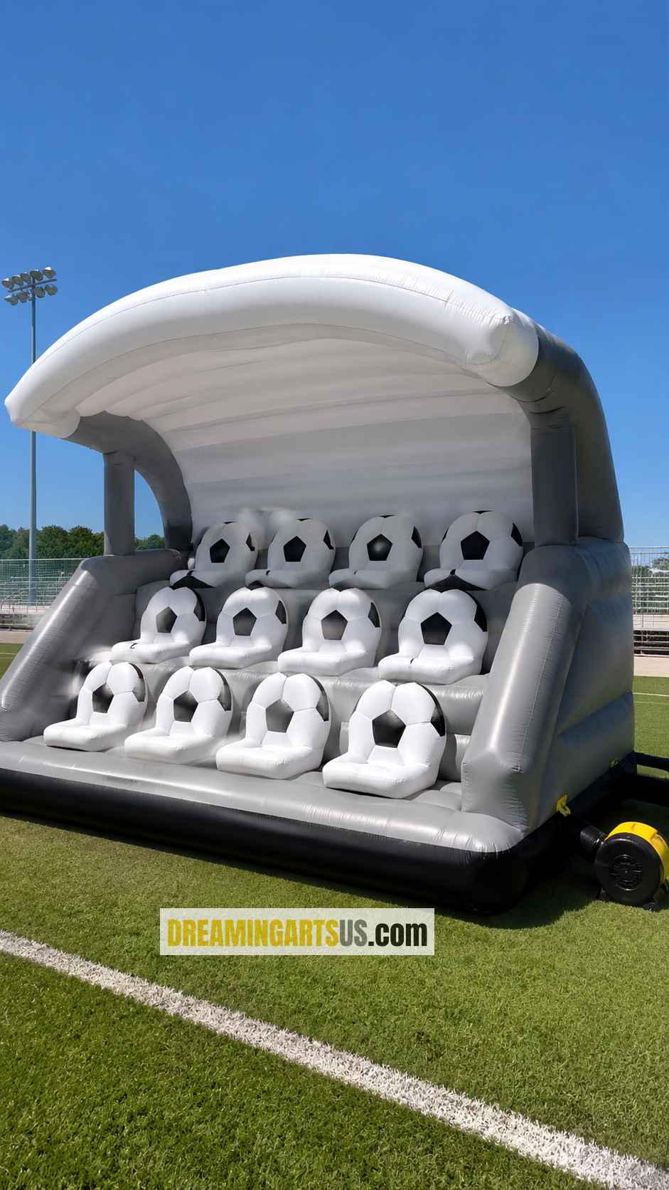 giant inflatable football bleachers