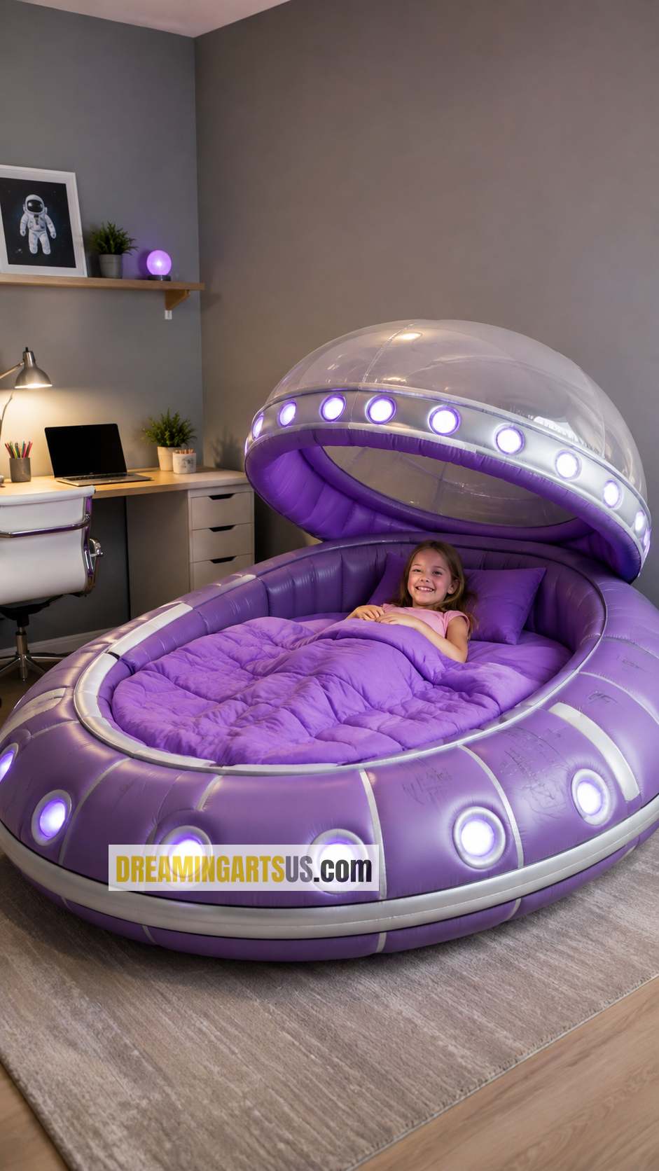Inflatable UFO Kid Bed