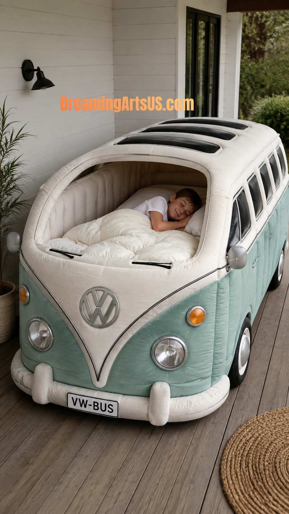 mini Volkswagen bus shaped beds