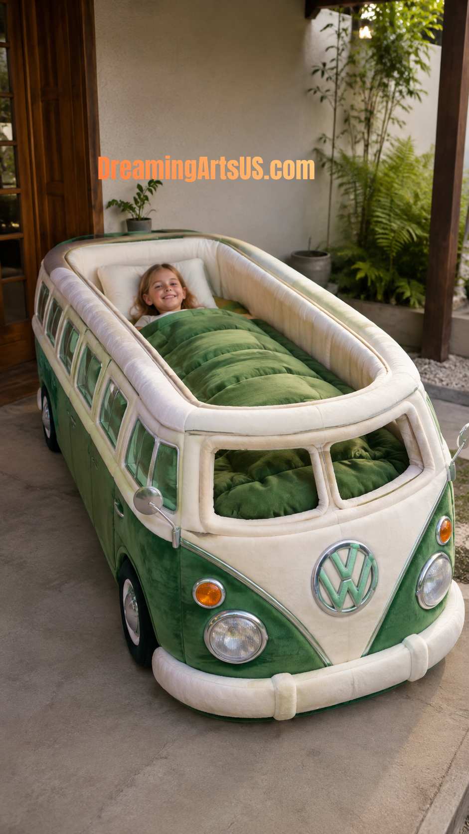 mini Volkswagen bus shaped beds