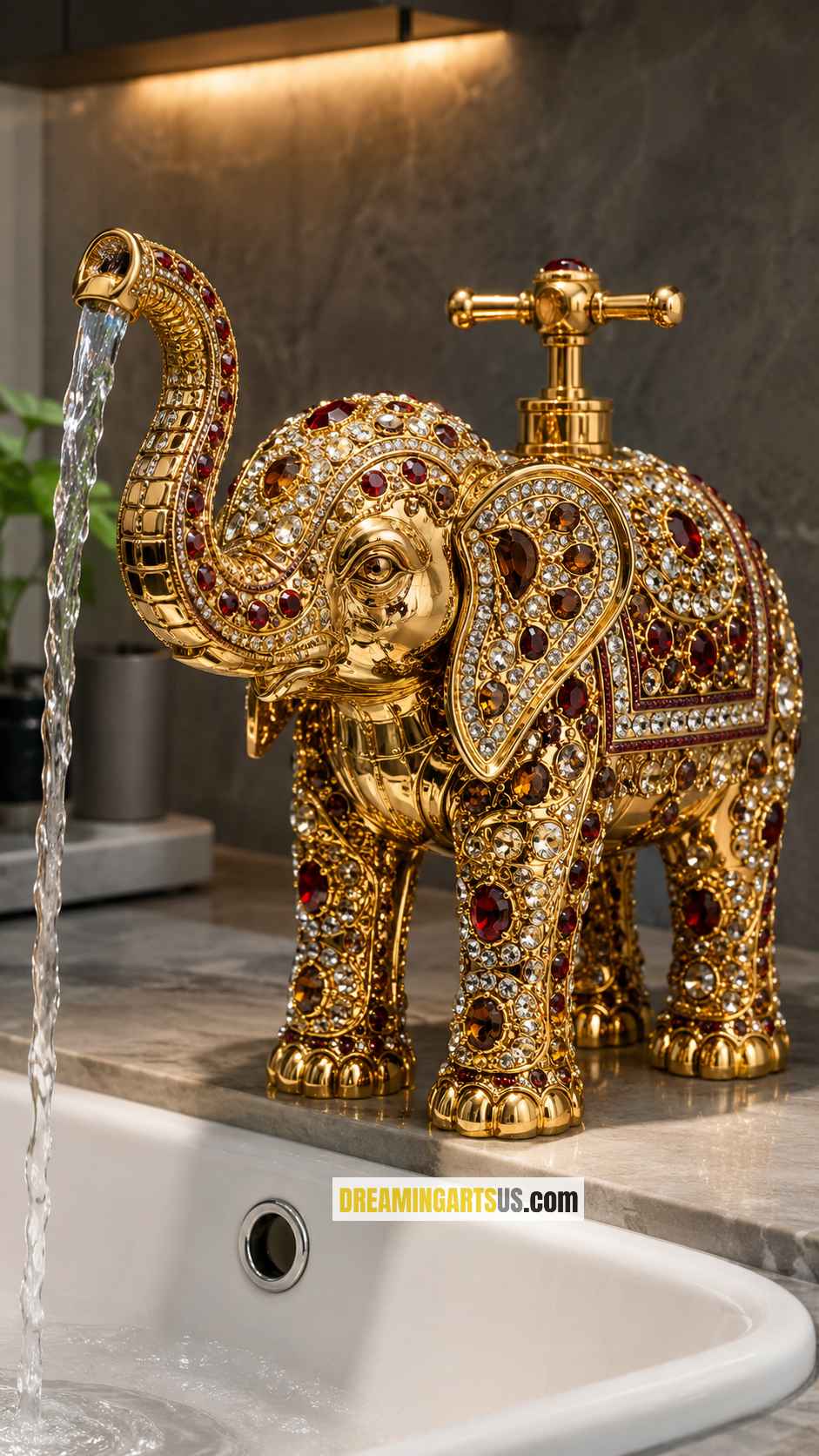 cute elephant-shaped faucet