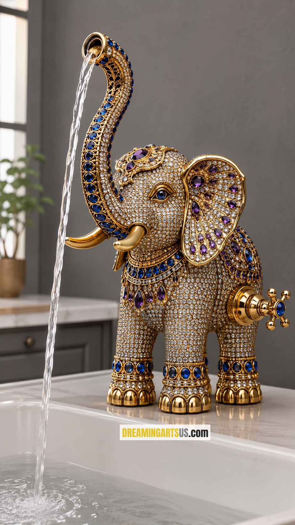 cute elephant-shaped faucet