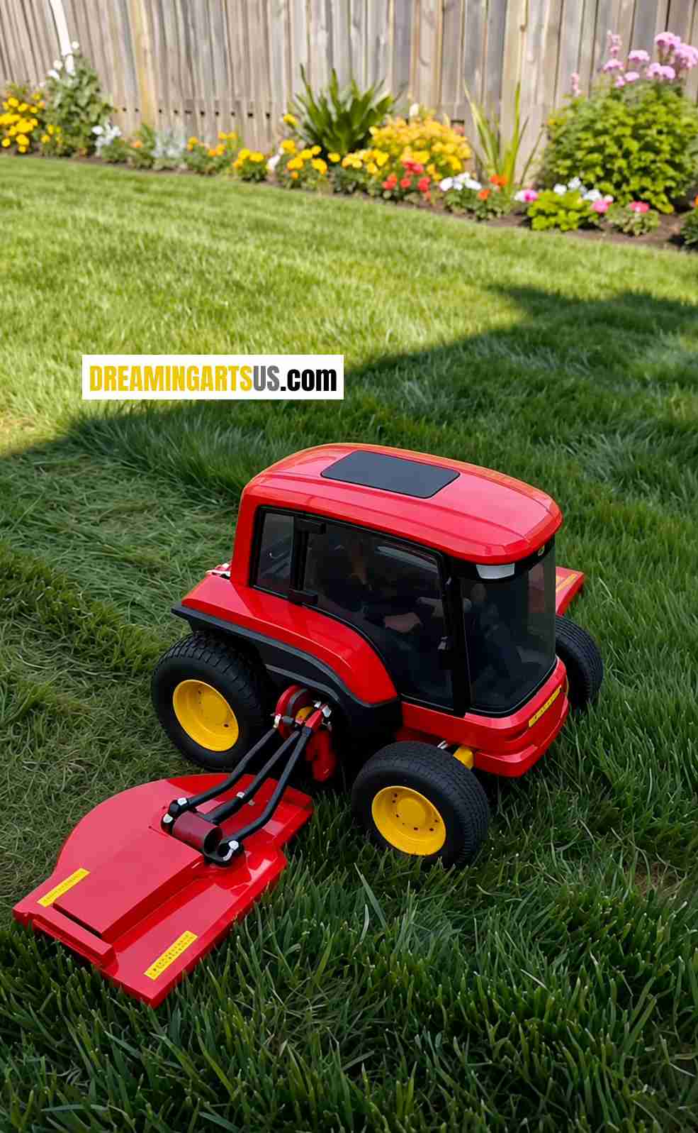 mini robotic tractor lawn mower