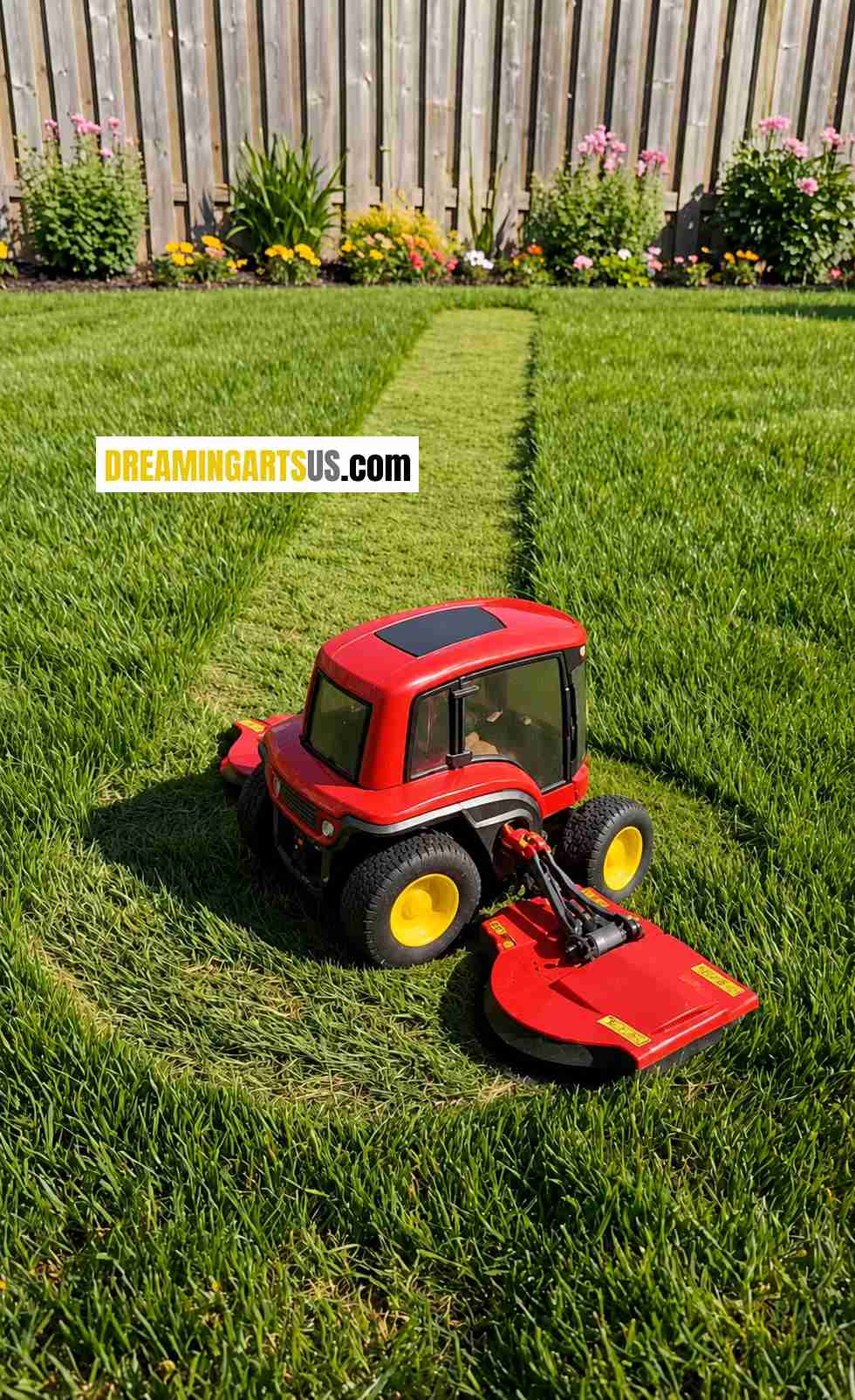 mini robotic tractor lawn mower