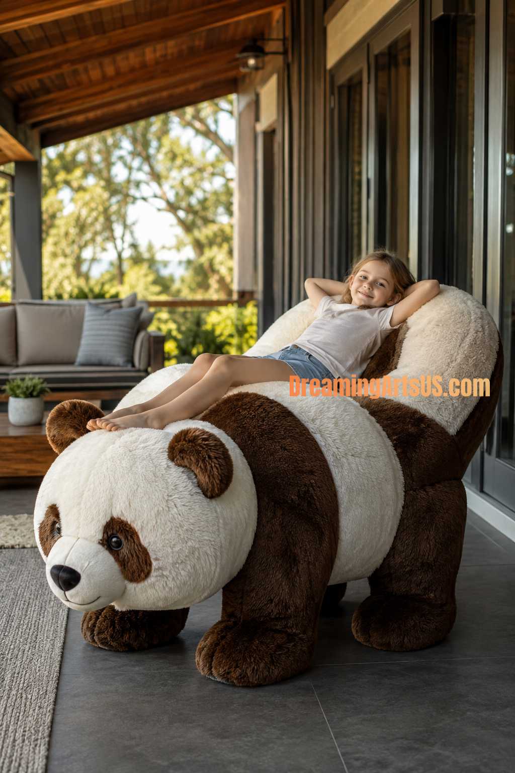 cute panda-shaped recliners