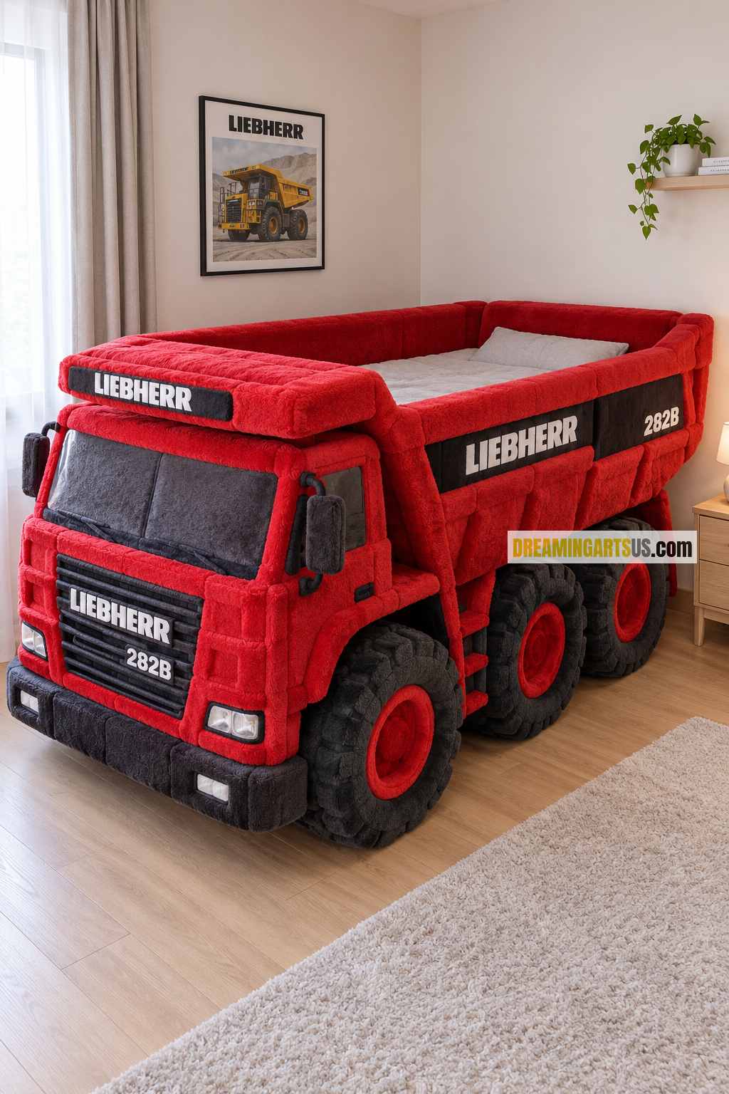 dump truck-shaped beds