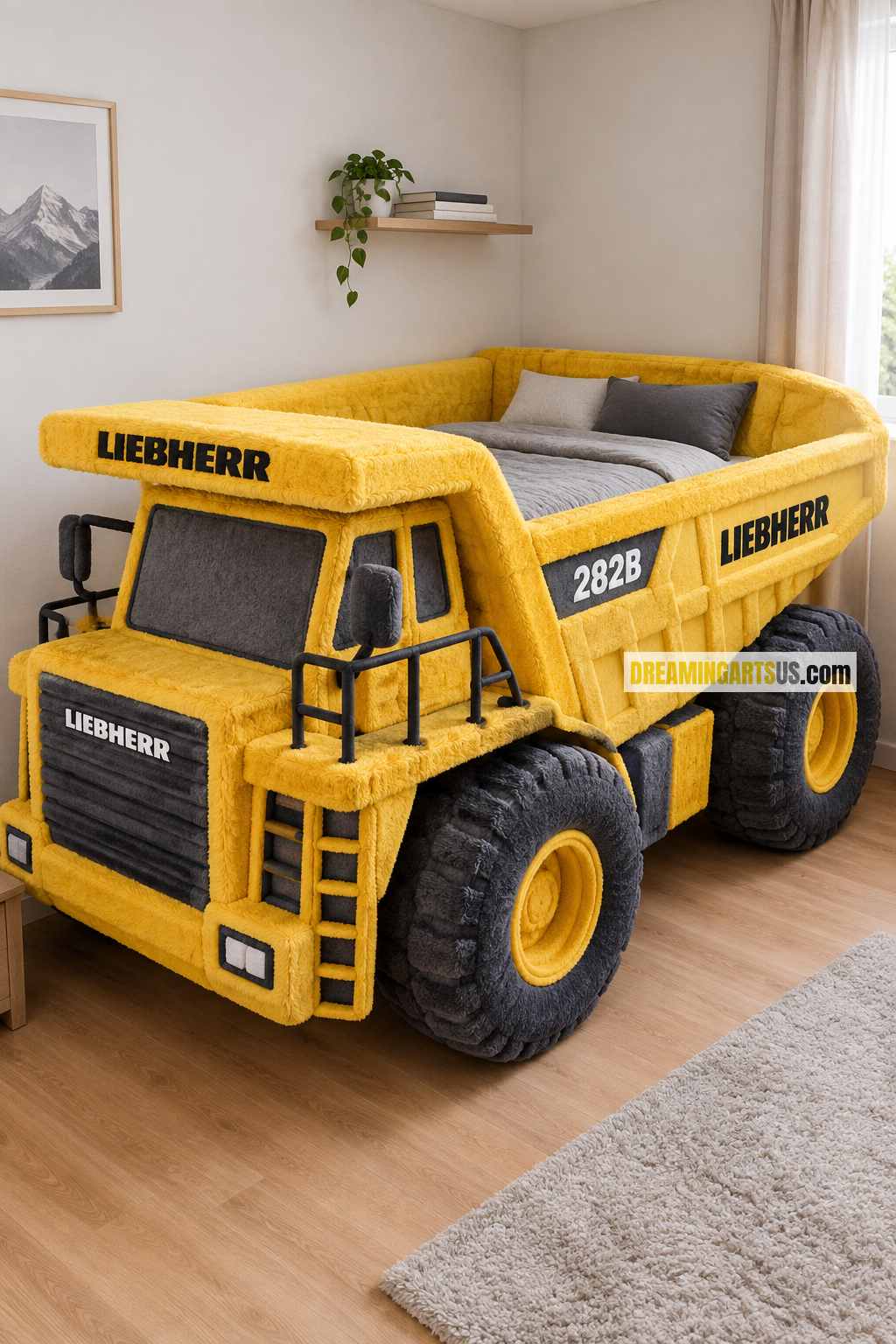 dump truck-shaped beds