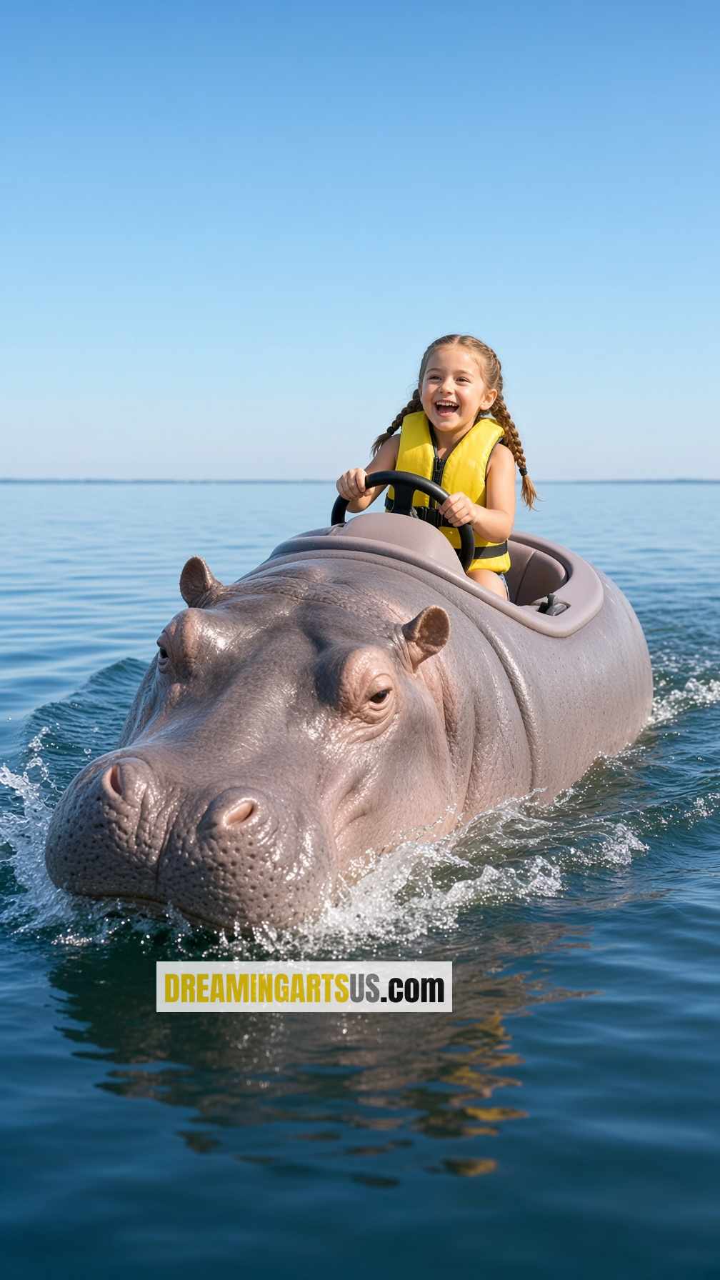 Cute Hippo Boats