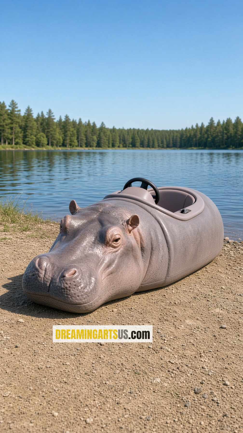 Cute Hippo Boats