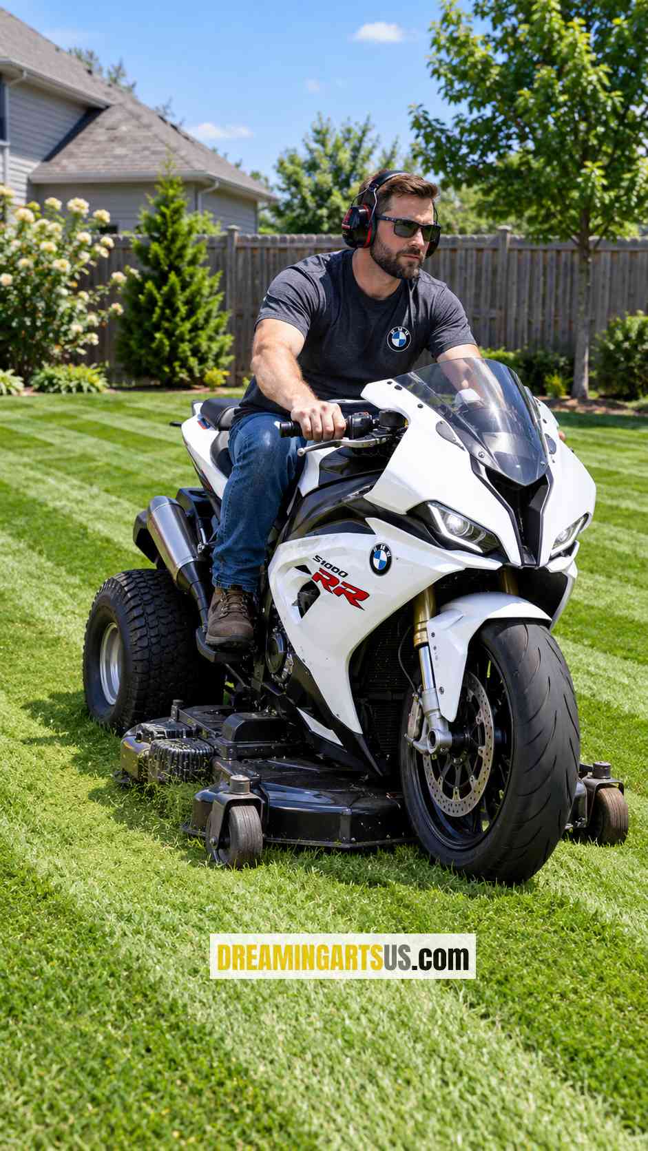 Motorcycle Lawn Mower