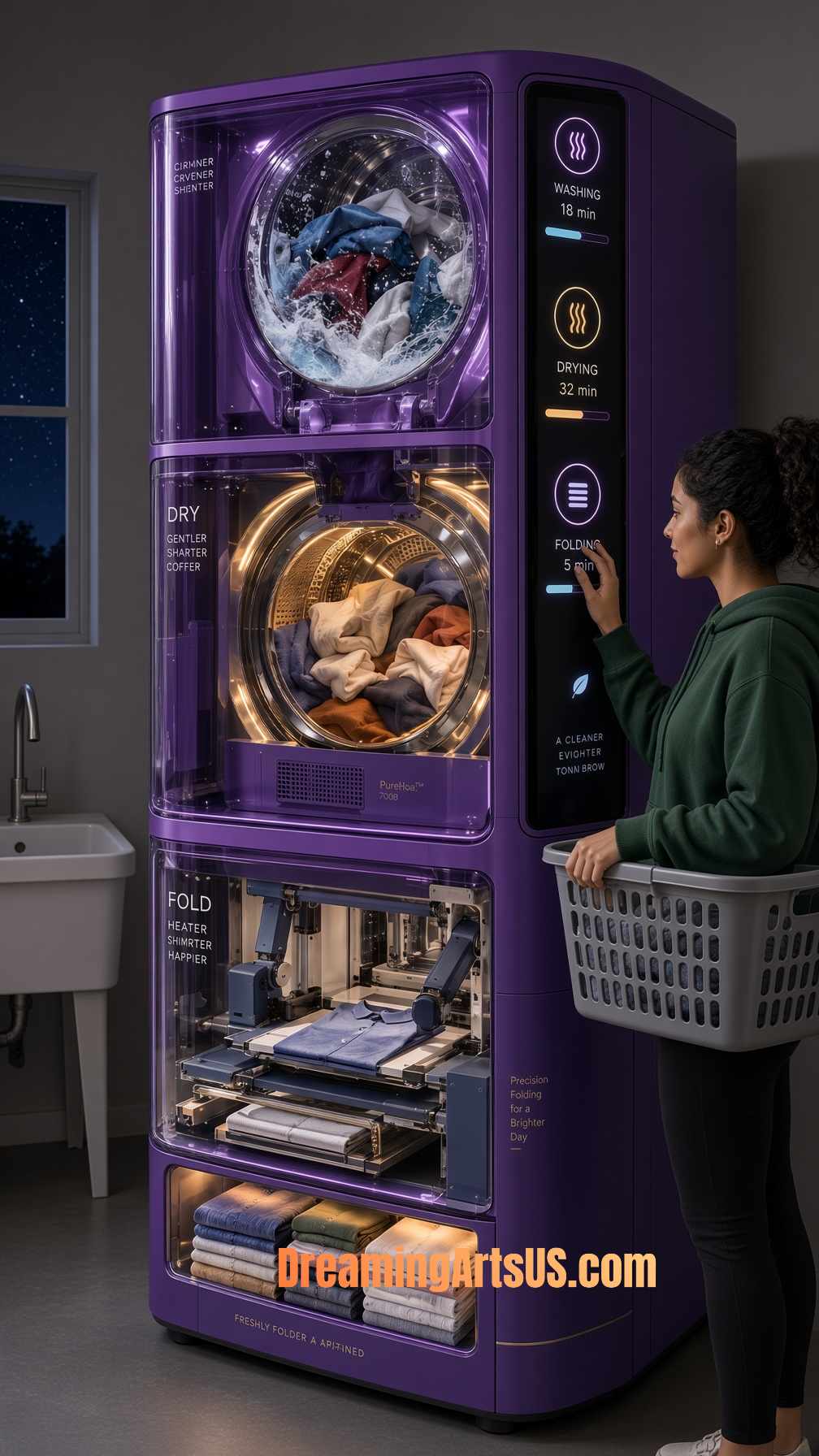 Modern 3 in 1 Laundry Machine
