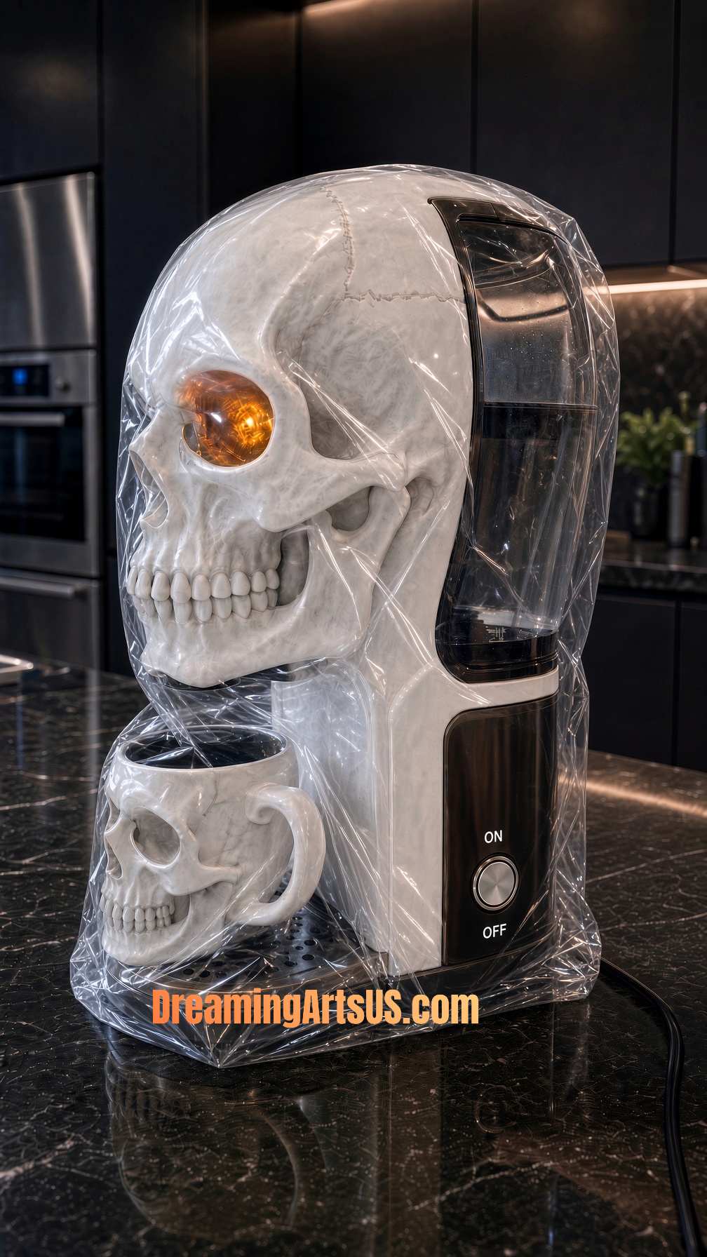 skull-shaped coffee makers