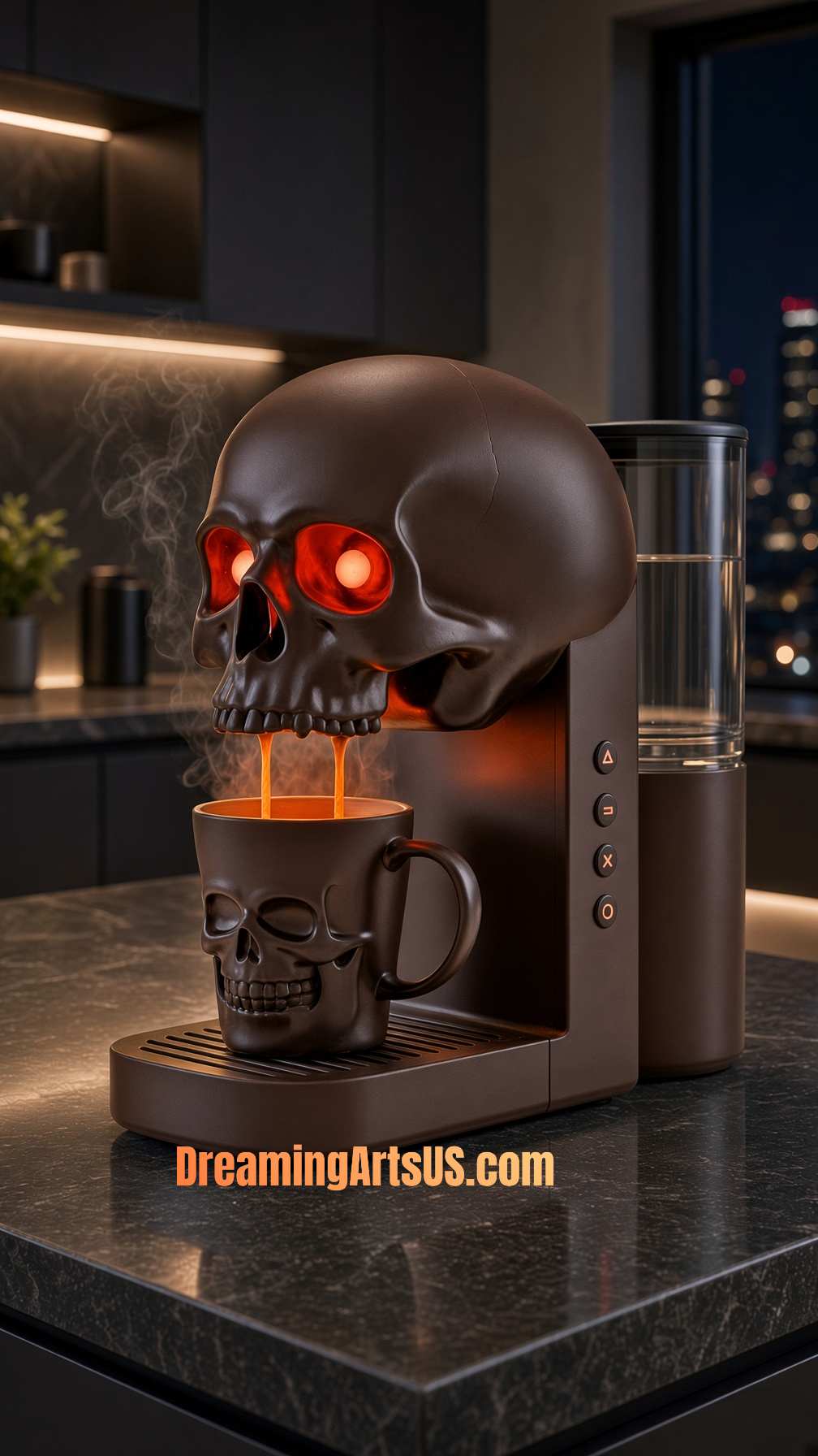 skull-shaped coffee makers